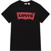Levis Мягкая Удобная Повседневная Футболка с Коротким Рукавом и Круглым Вырезом Женские Топы Черный 002A4-0001