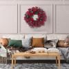 Festive Christmas Decoration Wreath Holiday Decoration Candlestick Garland