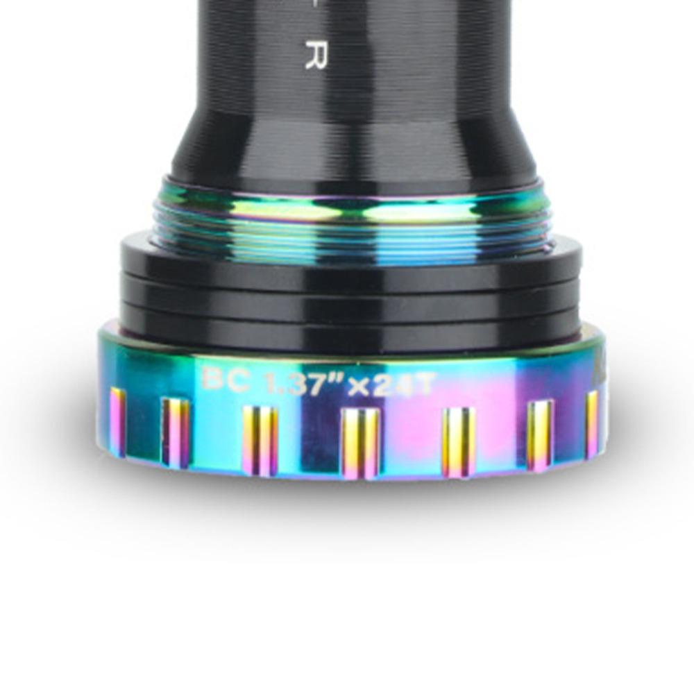 BC1.37 X 24T Thread Bike Bottom Bracket for Shimano 24mm Cranksets Drivetrain Maintenance