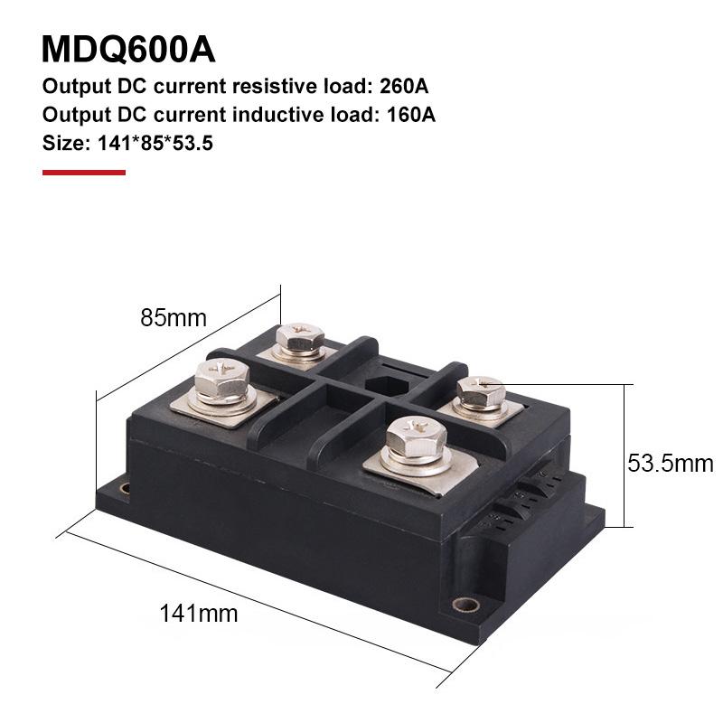30A-1200A MDQ однофазный диодный мостовой выпрямительный модуль с радиатором 1600 В медное основание высокой мощности переменного тока в постоянный ток