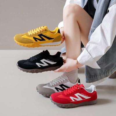 Красные ретро немецкие тренировочные кроссовки женские осенние новые дышащие универсальные спортивные кроссовки легкие на мягкой подошве повседневные женские туфли