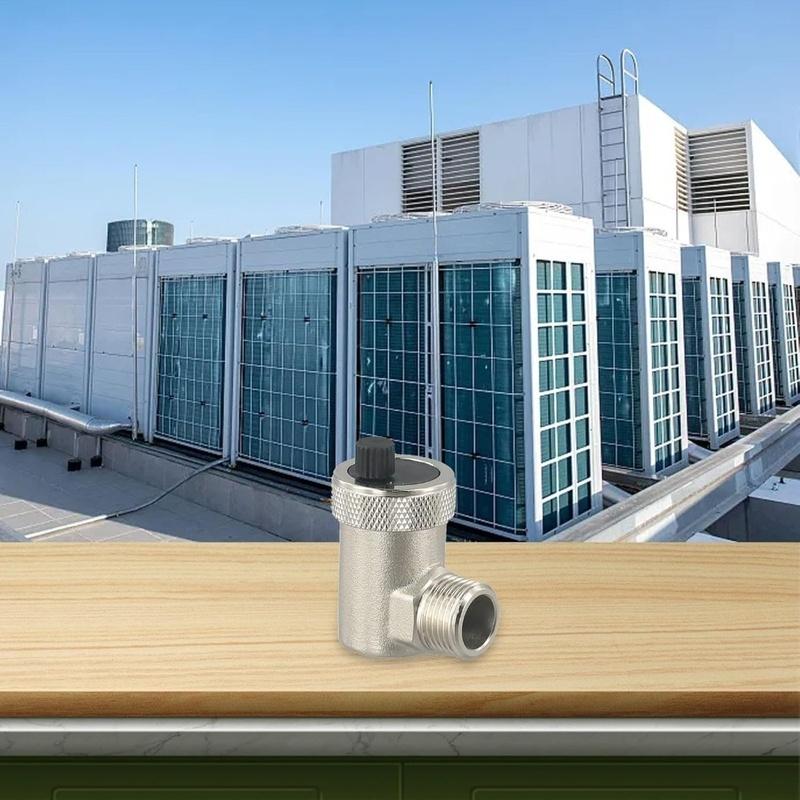 Automatic Quick Bleeder G1/2 Brass Bleed Valve Bleeder External Thread Pressure Relief Valve For Water Heating HVAC System