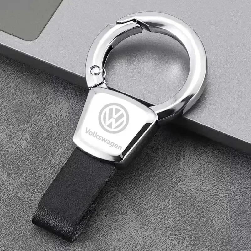 2025 Горячий кожаный брелок Модный брелок с логотипом автомобиля Подвеска для Volkswagen Golf Passat Jetta Touareg Tiguan Polo Beetle Sharan