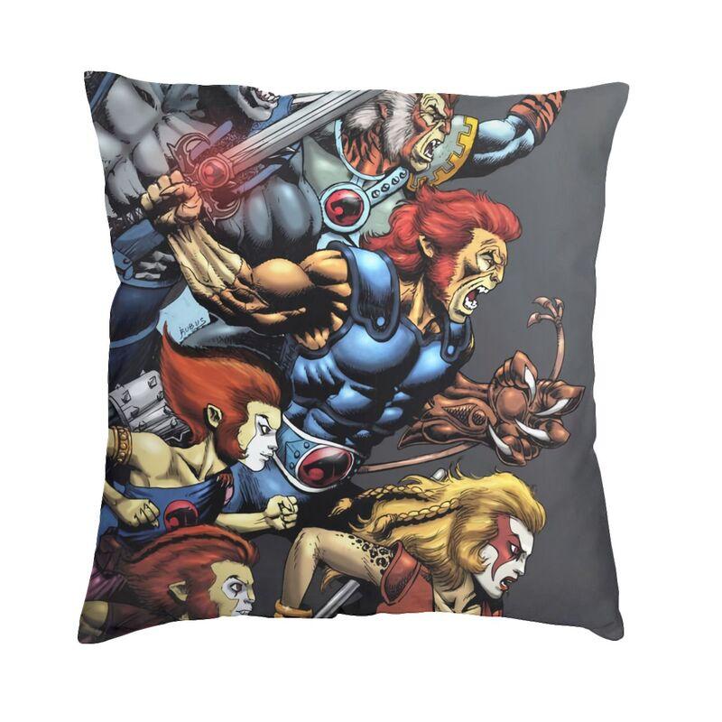 Thundercats Logo Cartoon Anime Throw Pillow Case Home Decor Custom Square Cushion Cover 45x45 Pillowcover for Living Room