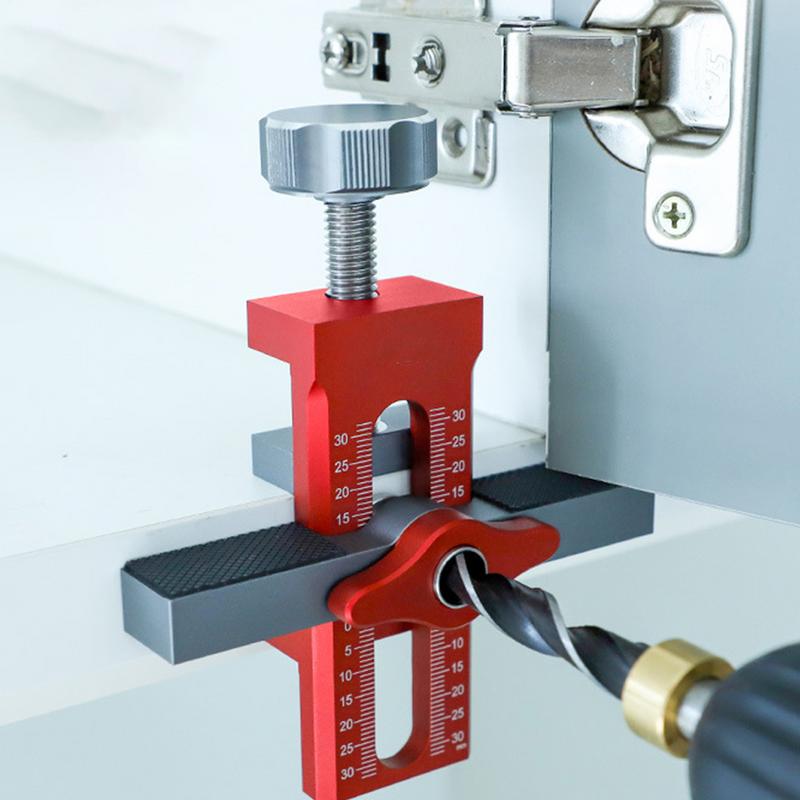 Панель дверцы шкафа-гардероба и доводчик Монтажный шаблон с отверстиями Столярный монтаж Устройство отскока Сверлильный локатор