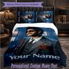 Personalized 3Pcs Bedding SetThe Weeknd Custom Text Duvet Cover Pillowcase Set Bedroom Gift