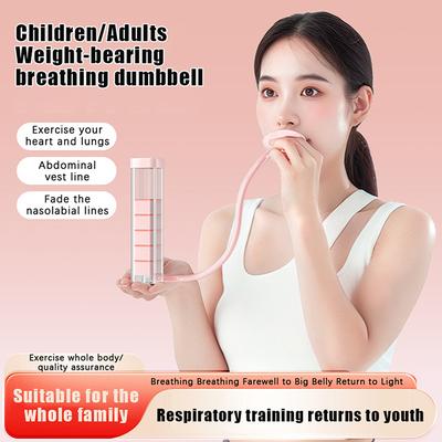 Тренажер для дыхательных упражнений – Тренажер для мышц живота и Улучшитель емкости легких, Подходит для мужчин, женщин и взрослых