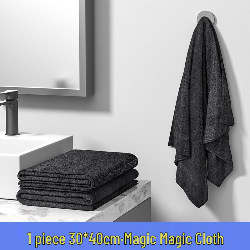 Magic Glass & Mirror Streak-Free Cleaning Cloth with Scouring Pad