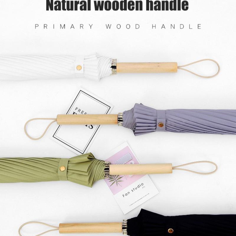 Модный зонт для женщин 16K с защитой от УФ-излучения и прозрачным куполом