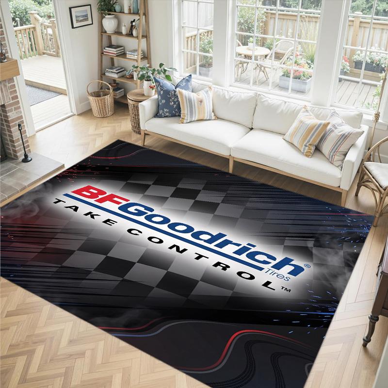 BFGoodrich Design Crystal Velvet Carpet Cozy Non?Slip Printed Rug For Bedroom Living Room Entrance
