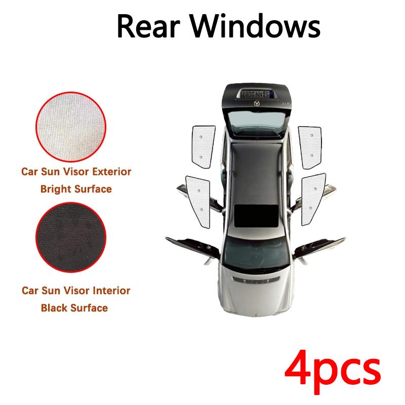 Полные Чехлы на Автомобиль Солнцезащитные Козырьки для Toyota RAV4 Long Wheelbase Vanguard XA30 2006-2012 Защитный Козырек на Окно Анти-УФ Солнцезащитный Козырек Аксессуары для Окон