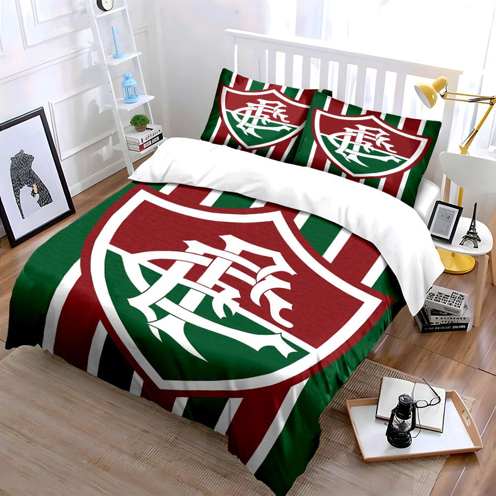 Red-Green Shield Print Bedding Bedding Duvet Cover Set Duvet Cover Pillowcases (1 * Duvet Cover 2 * Pillowcases, without duvet insert)
