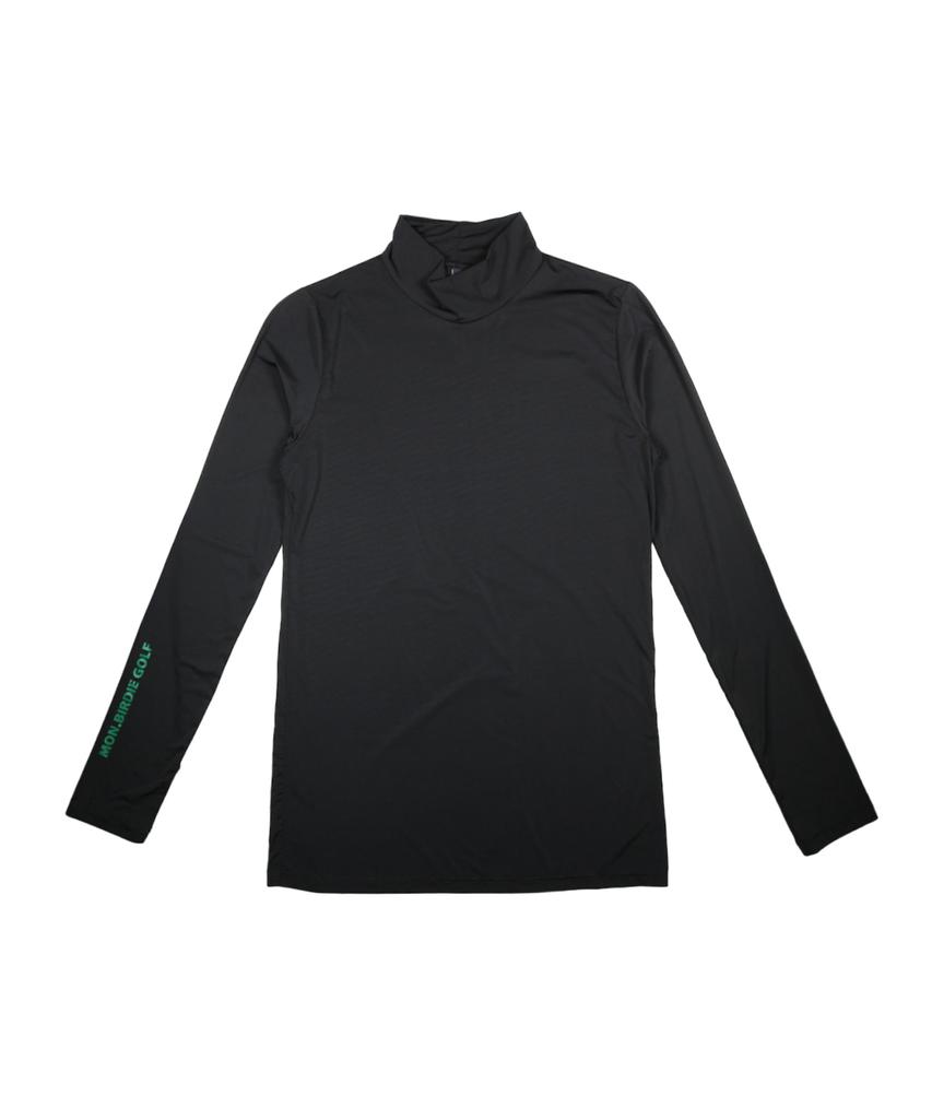 MONBIRDIE GOLF Uv Protect T-Shirts Uv Protection High-Neck Ultra-Light Functional Inner T-Shirt_Black