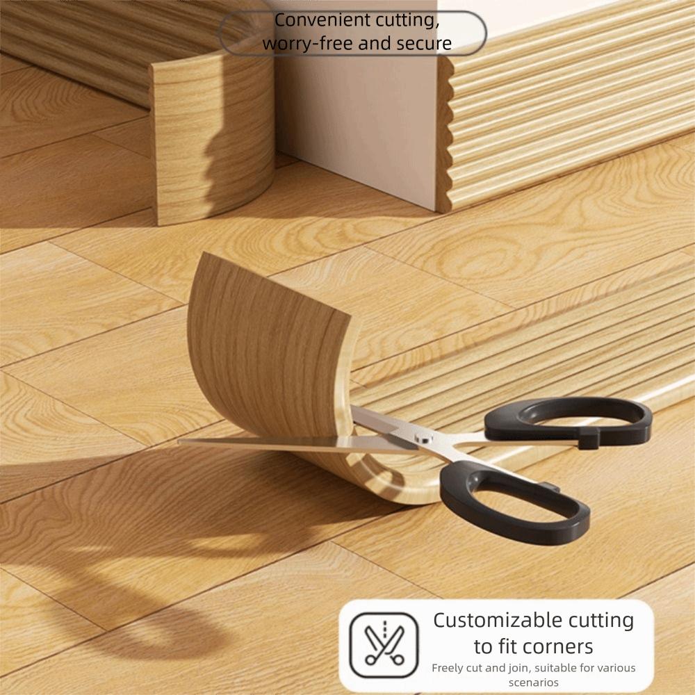 Высококачественный утолщенный плинтус для стен, самоклеящийся, противоударный, молдинг, 3D мягкая угловая линия для дома