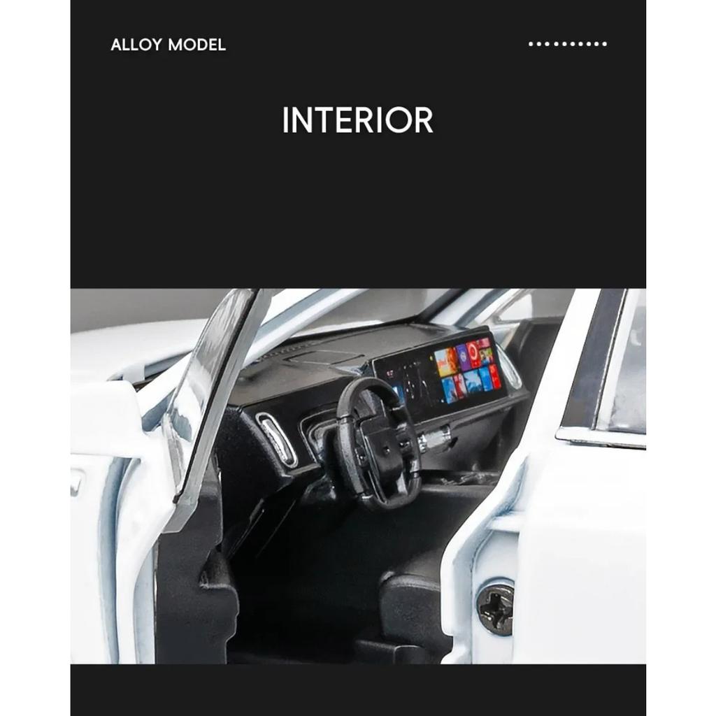 1/32 LEADING IDEAL L9 SUV New Energy Alloy Car Model Diecast Metal Vehicles Model Sound Light Simulation Ornament Kids Toy Gift