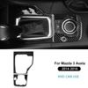 Real Soft Carbon Fiber Sticker For Mazda 3 Axela 2014 2015 2016 LHD RHD Car Automatic Gear Shift Panel Interior Trim Accessories