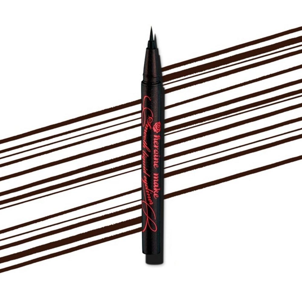 Kiss Me Heroine Make Smooth Liquid Eyeliner Super Keep 0.4мл 03, Коричнево-черный, 3 шт.