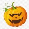 Halloween Pumpkin Stickers Pumpkin Jack O' Lantern Iron On Heat Transfer Printing Vinyl Patches Sticker for Clothes DIY Appliques Washable Patches
