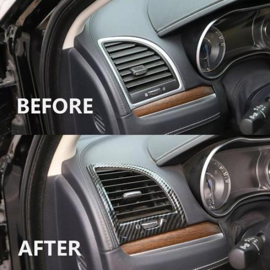 Для 2011- Chrysler 300 ABS Декоративная накладка на боковой воздухозаборник с имитацией карбона