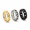 R0539-NK02 European & American Retro Car Chain Men's Titanium Steel Ring