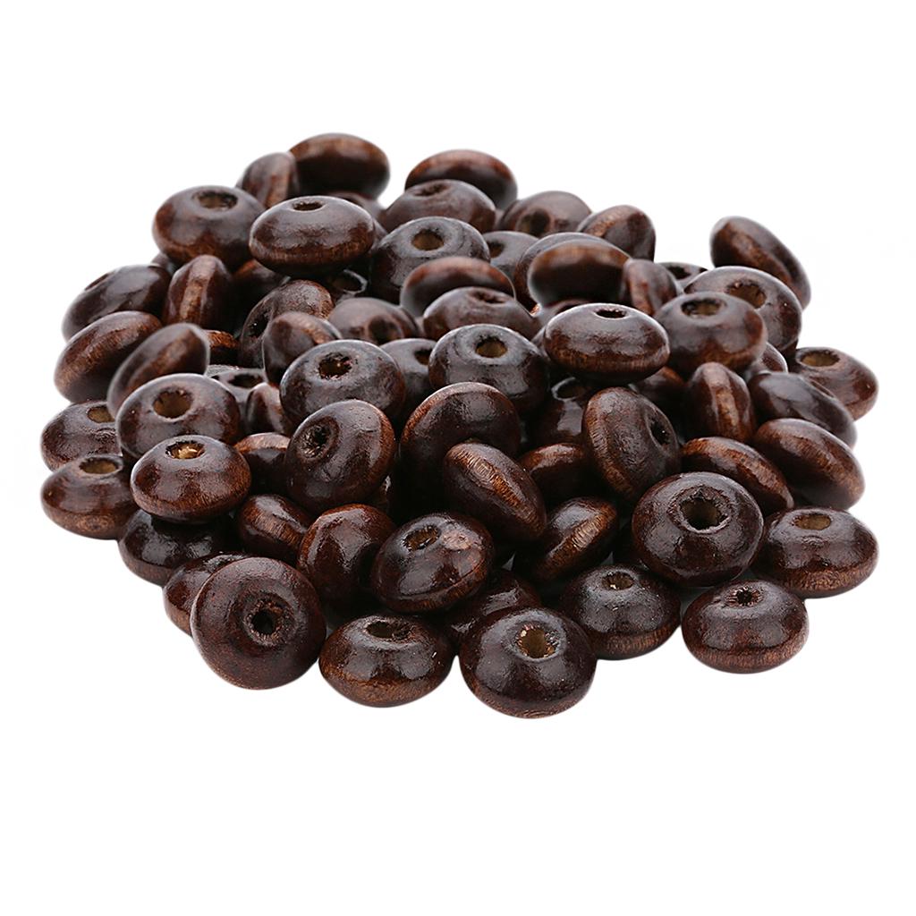 200 шт. натуральные деревянные бусины для счетов, распорка для изготовления ювелирных изделий