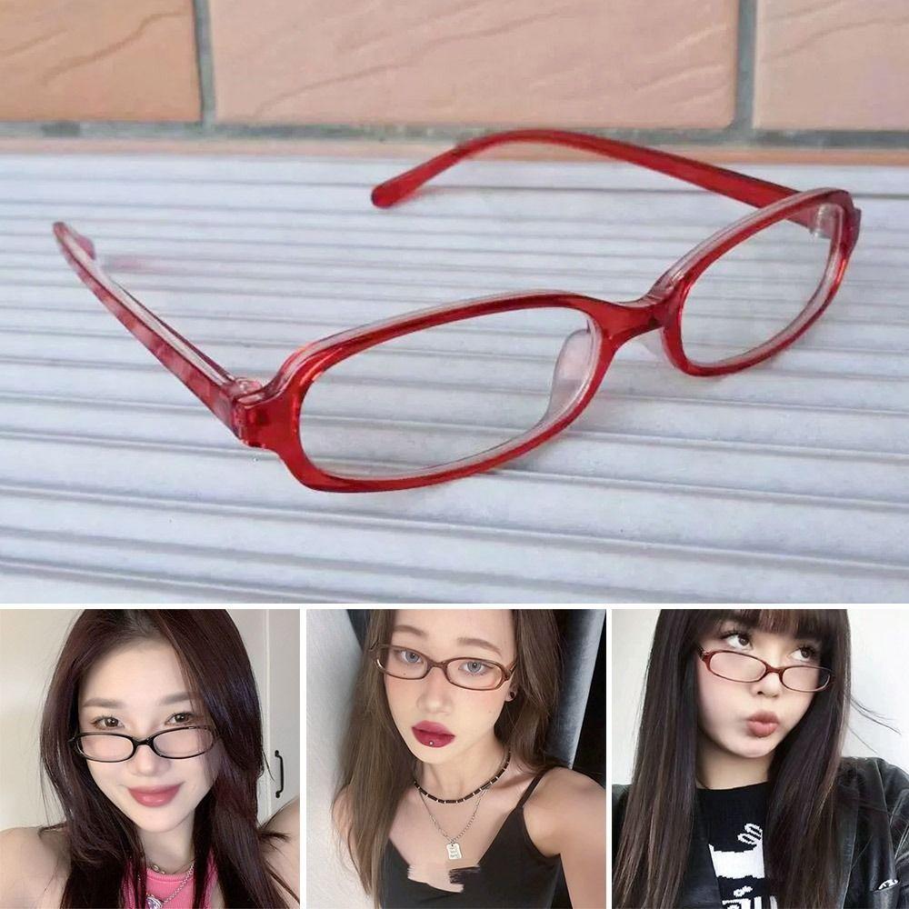 Anti Radiation Y2K Glasses Eye Protection Frame Eyewear Vintage Optical Spectacle Eyeglass Office