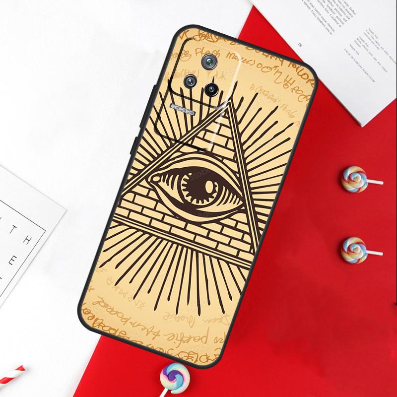 Чехол-крышка с символом Глаз Пирамиды для Xiaomi 13T 11T 12T 14T Pro 13 14 15 Ultra POCO X7 Pro X3 X5 X6 F5 F6 M6 Pro
