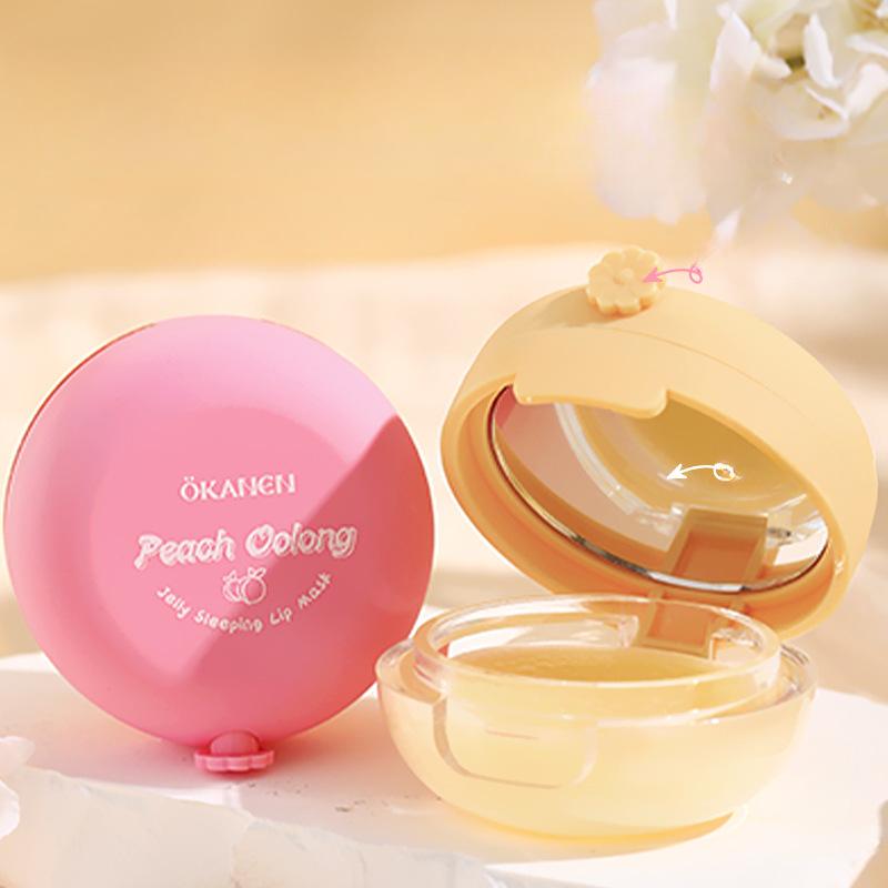 Peach Honey Jelly Sleeping Lip Mask Repair Fade Lip Lines Hydration Dead Skin Exfoliation Lip Balm