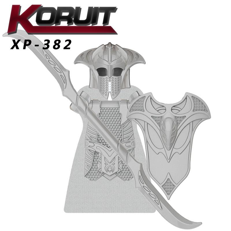 1 шт., солдатские орки, армейские фигурки, доспехи, воин, лучник, средневековые рыцари, строительные блоки, кирпичи, игрушки для детей, подарки