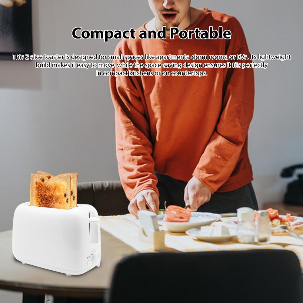 Extra Wide Slot Bread Toaster 6 Browning Setting Breakfast Toaster Bagels Thick Slices