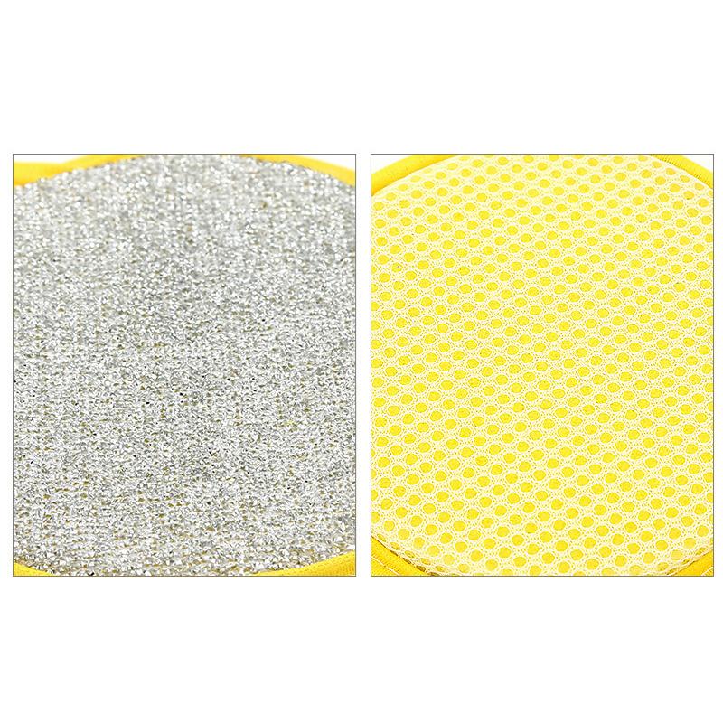 5 шт. двухсторонняя губка для мытья посуды щетка для мытья посуды кастрюля губки для мытья посуды бытовая уборка кухонные принадлежности