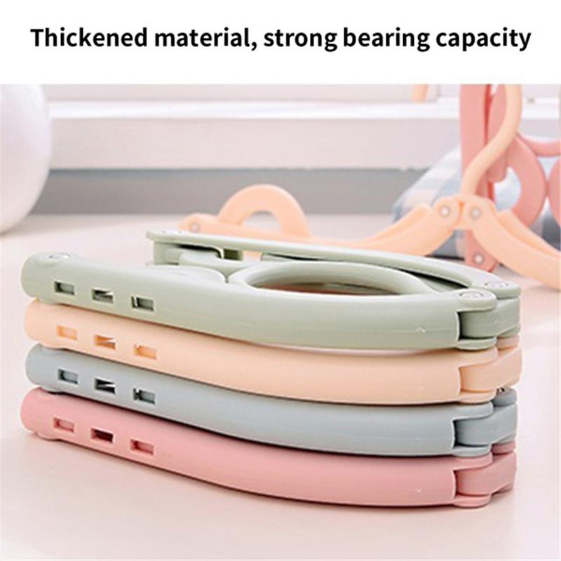 Fashion Creative Travel Portable Foldable Clothes Hanger for Outdoor Travel Simple Clothes Hanger