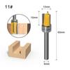 1pc 6mm Shank Template Trim Hinge Mortising Router Bit Straight End Mill Trimmer Cleaning Flush Trim Tenon Cutter for Woodworking