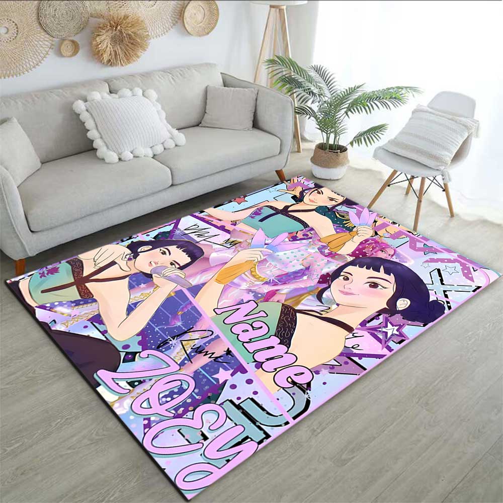 Kpop Demon Hunters Customize your name rug, office chair cushion, home bedroom living room gift.