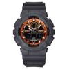 G-Shock аналоговые цифровые часы с ремешком из смолы, многоцветный циферблат, кварцевые часы GA-100FL-8A 200M для мужчин