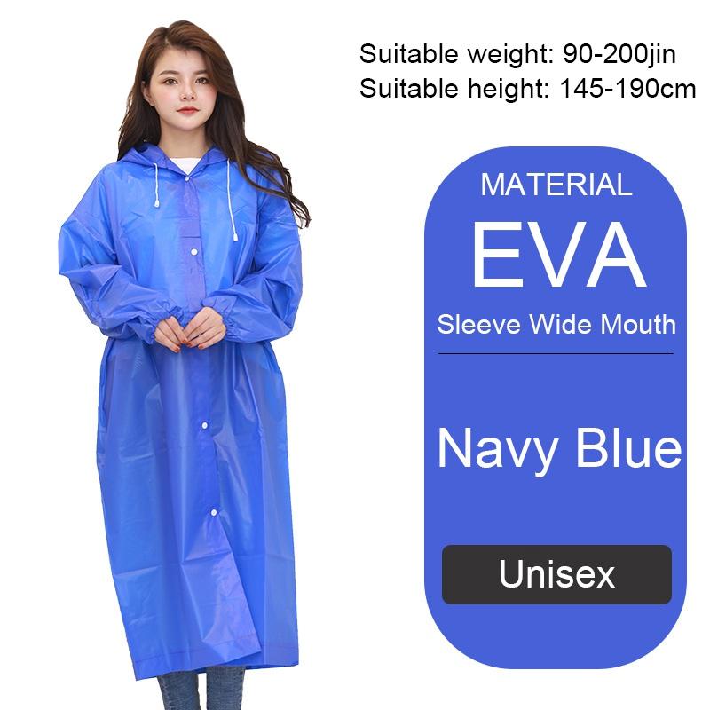 Уличный плащ для взрослых мужчин и женщин из утолщенного материала EVA с рукавами, военный зеленый дождевик для походов, скалолазания