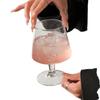 Trendy Glass Soda Water Bubble Cup - Brandy Glass for Iced Coffee and Drinks