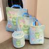 4Pcs Cute Mesh Laundry Bags Set Auto-lock Zipper Portable Clothing Pouch  Home