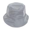 Reflective Hat Skin Friendly Breathable Stylish Cotton Bucket Hat for Women Men for Walking Running Cycling Party Silver Gray