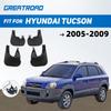 4pcs Car Front Rear Fender Flares for HYUNDAI TUCSON 2005 2006 2007 2008 2009 Splash Guards Mudflaps Mudguards Mud