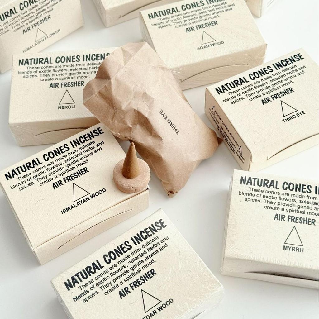 Lotus Tower Genuine Indian Handmade Aromatherapy Cone Incense - Natural Ingredients to Purify & Calm the Mind