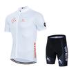 Mens Cycling Jersey Bib Shorts Set Quick-Dry Outdoor Bike Riding Sportswear