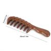 Natural Sandalwood Hair Combs Anti-Static Wooden Comb Massager Long Wide Tooth Detangle Sandalwood Comb Hair Care Household Gift