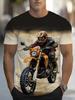 Новые модные мужские футболки крутые мотоциклетные цифровые 3D-печатные мужские футболки летние большие размеры свободные повседневные футболки повседневная уличная одежда