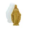 3D Virgin Candle Silicone Mold Cross Resin Molds DIY Aromatherapy Candle Making Gypsum Mold for Religious Enthusiasts