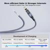 0,25/0,5/1/2 м PD240W кабель USB C-USB C "папа-мама" типа C удлинитель для быстрой зарядки USB3.2 20 Гбит/с плетеный для ПК Macbook