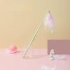1PC Cat Toy Cat Teaser Stick Long Pole Cat Feather Cat Teaser Stick Self-hi To Relieve Boredom Pet Supplies