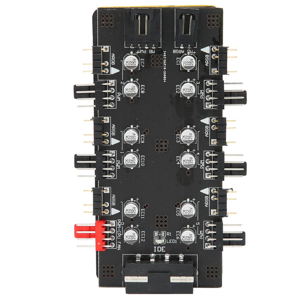 6-портовый разветвитель 4-контактный PWM регулировка скорости 3-контактный ARGB управление светом плата расширения интерфейс IDE