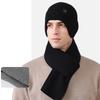 Thin Knitted Hat Scarf Kit Autumn Winter Outdoor Sports Ear Protection Warm Pullover Wool Hat for Men