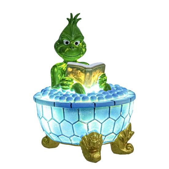 Ghost Bubble Bath Lamp Resin Craft Figure Halloween Decorative Ornament Living Room Bedroom Desktop Decoration